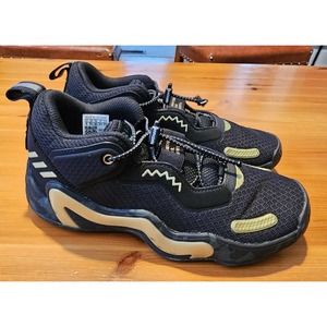 Adidas Kid's D.o.n. Issue 3 Black Gold GY2844 Basketball Shoes Size: 6